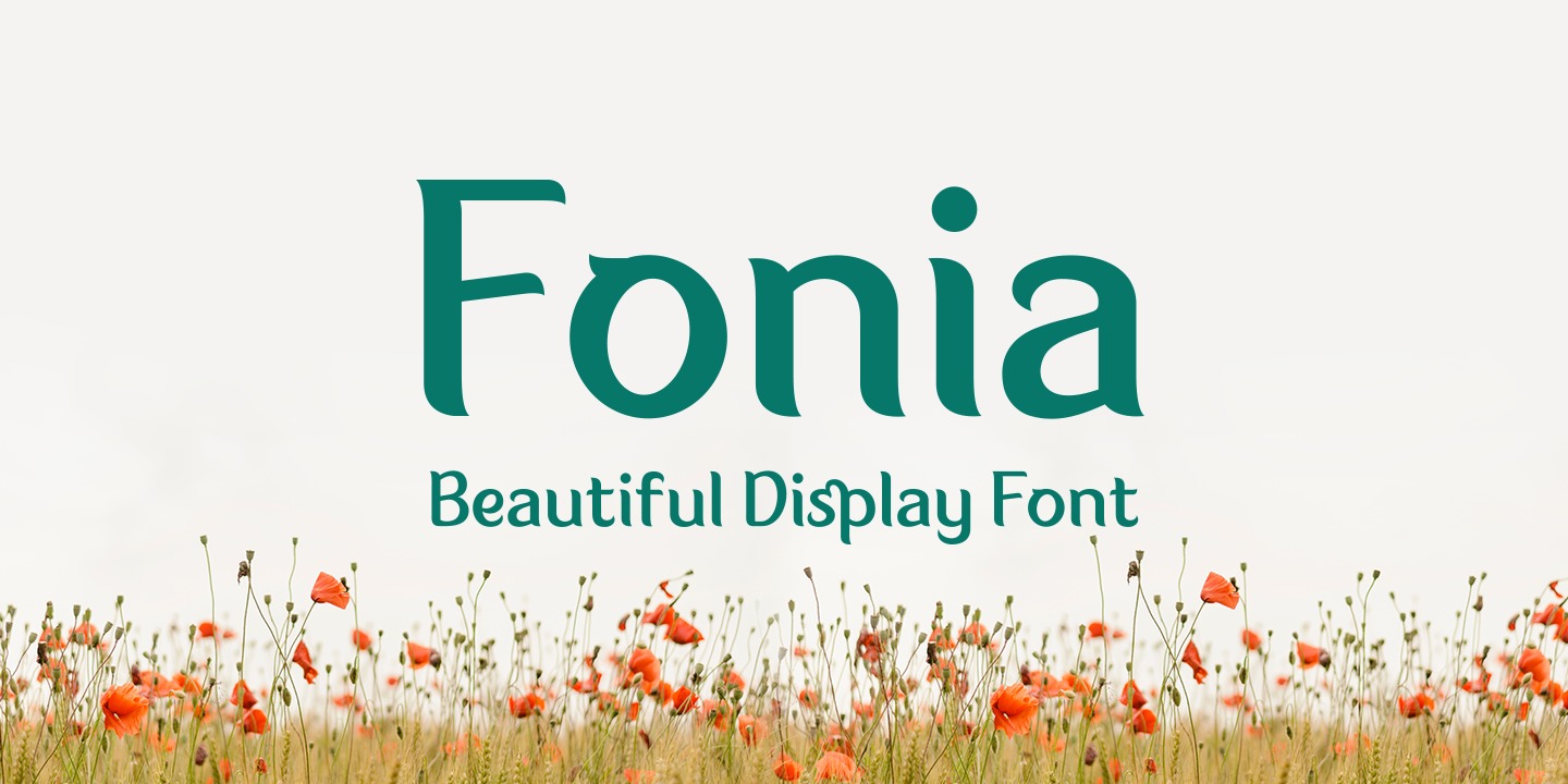 Пример шрифта Fonia